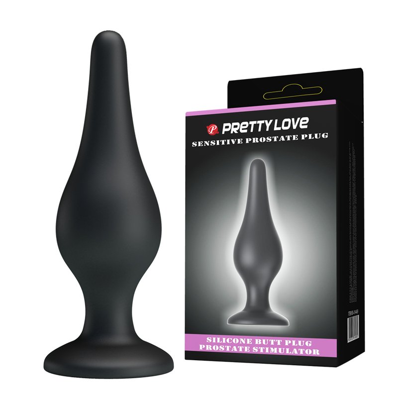 Анальна пробка на присоску  Pretty Love Sensitive Prostate Plug Black