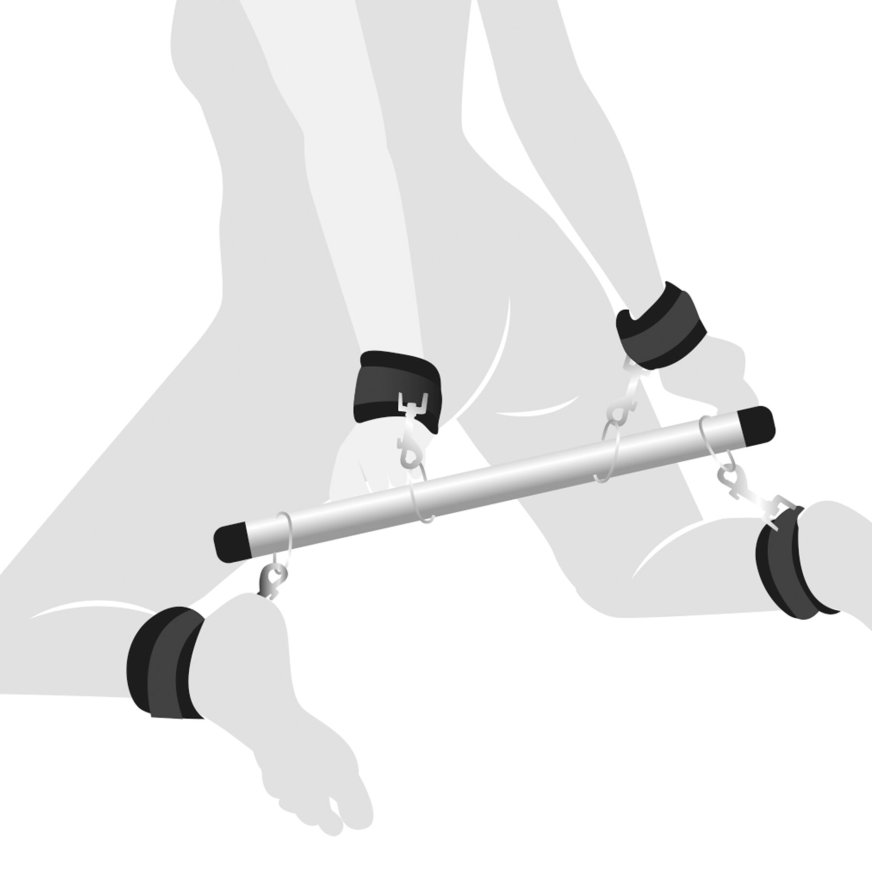 Колодка-розпірка для рук та ніг Art of Sex  -  Bondage Soft Touch BDSM Spreader, чорний