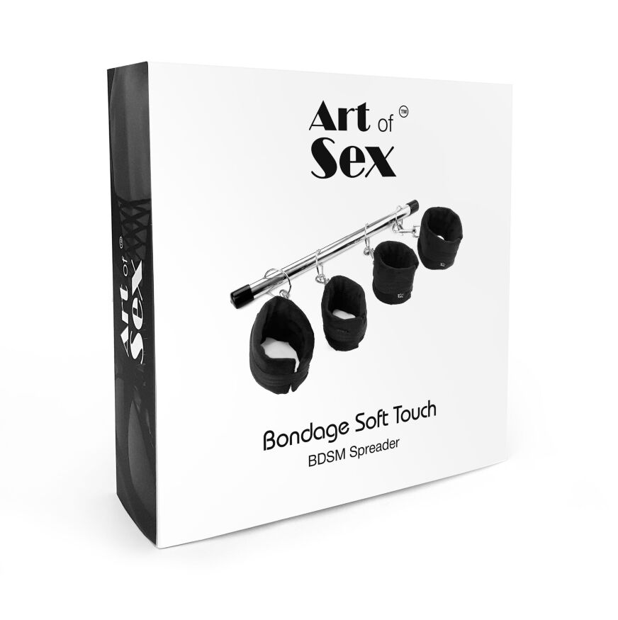 Колодка-розпірка для рук та ніг Art of Sex  -  Bondage Soft Touch BDSM Spreader, чорний