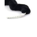 Оковы на ноги металлические Roomfun с черным мехом