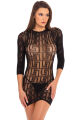 Сукня Rene Rofe Lingerie, з геометричним візерунком, чорна, S/M