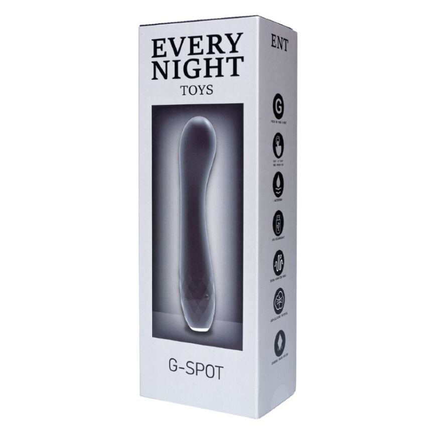 Вибратор для точки G с подсветкой Every Night Toys, черный