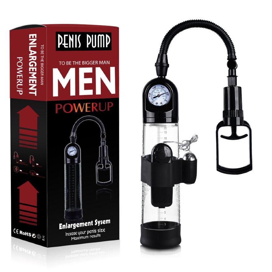 Вакуумная помпа с вибрацией Boss Series: Powerpump MASTER Vibrating - Black&amp;Clear, BS6000034