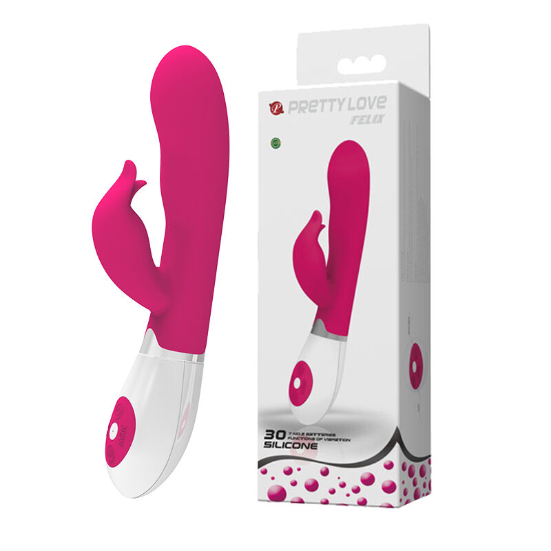 Вібратор - кролик  Pretty Love Felix Vibrator Pink