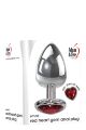 Анальная пробка с камнем A&amp;E RED HEART GEM ANAL PLUG SMALL