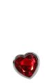 Анальная пробка с камнем A&amp;E RED HEART GEM ANAL PLUG SMALL