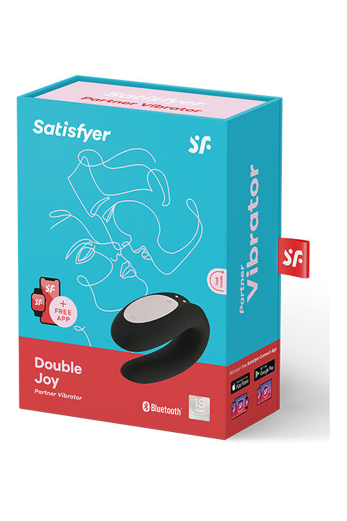 Вибромассажер для пар SATISFYER DOUBLE JOY BLACK              