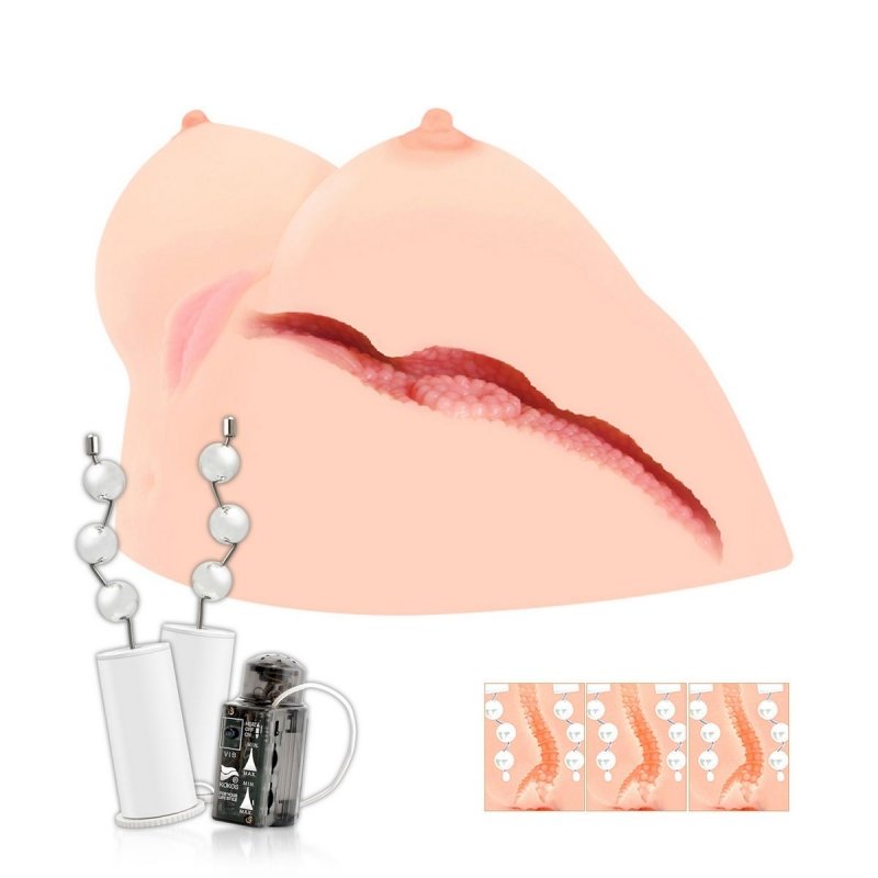Мастурбатор в форме груди Kokos Juliana Breast с вибрацией