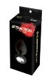 Анальная пробка с кристаллом MAI Attraction Toys №49 Black, длина 11см, диаметр 4,5см