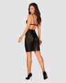 Комплект Obsessive Blanita (бюстгальтер и юбка) Black L\XL