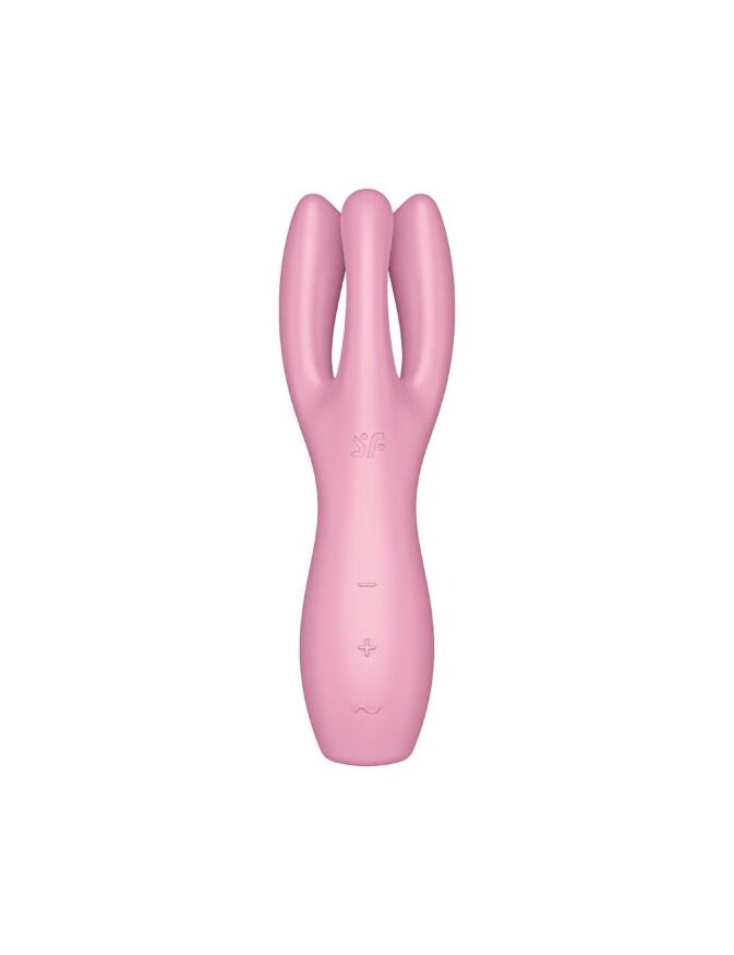 Кліторальний вібратор Satisfyer Threesome 3 Pink з трьома пальчиками