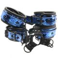 Набор манжет с пряжками для BDSM WHIPSMART DIAMOND HOGTIE BLUE