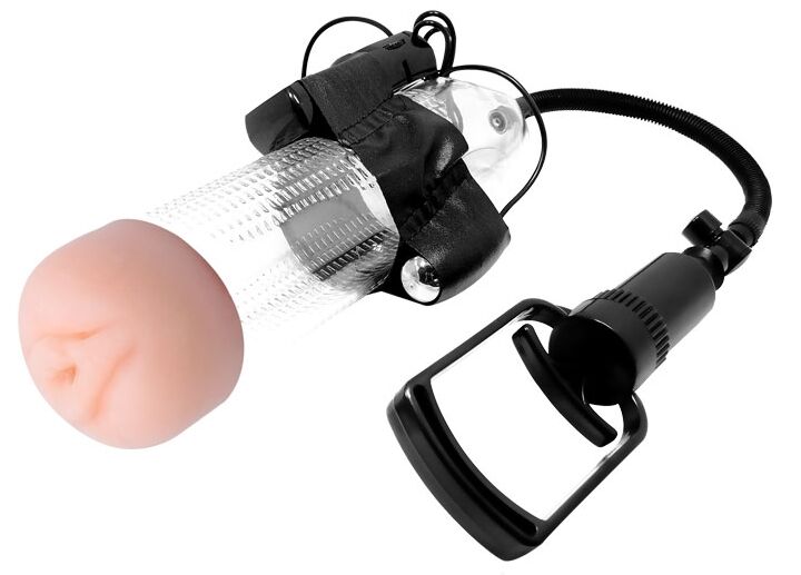 Вакуумная помпа для увеличения пениса с вибростимуляцией BAILE - Penis Enlargement System 9,8'' Vibration, BM-010066C