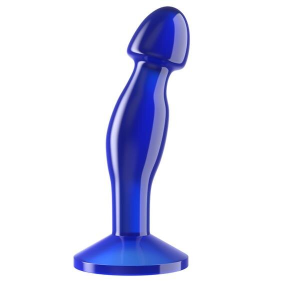 Ергономічна анальна пробка - Flawless Clear Prostate Plug 6.5" Blue