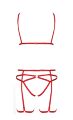 Комплект контурного белья MAGALI SET WITH OPEN BRA red S/M - Passion