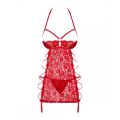 Комплект Obsessive Rediosa сорочка и стринги L/XL