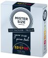 Тестбокс/Комплект из 3-х презервативов Mister Size 53-57-60, для определения идеального размера