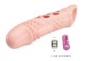 Удлиняющая насадка с вибростимуляцией ( на 2,5 см ) PRETTY LOVE - PENIS SLEEVE Cecelia, BI-026242