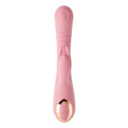 Вібратор-кроль рельєфний Sweet Em Velvet Lure 10 режимів вібрації та 5 режимів коливань, рожевий