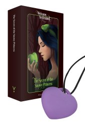 Мини-вибратор «Сердечко» FairyGasm PleasureStone violet, 9 режимов, на шнурке