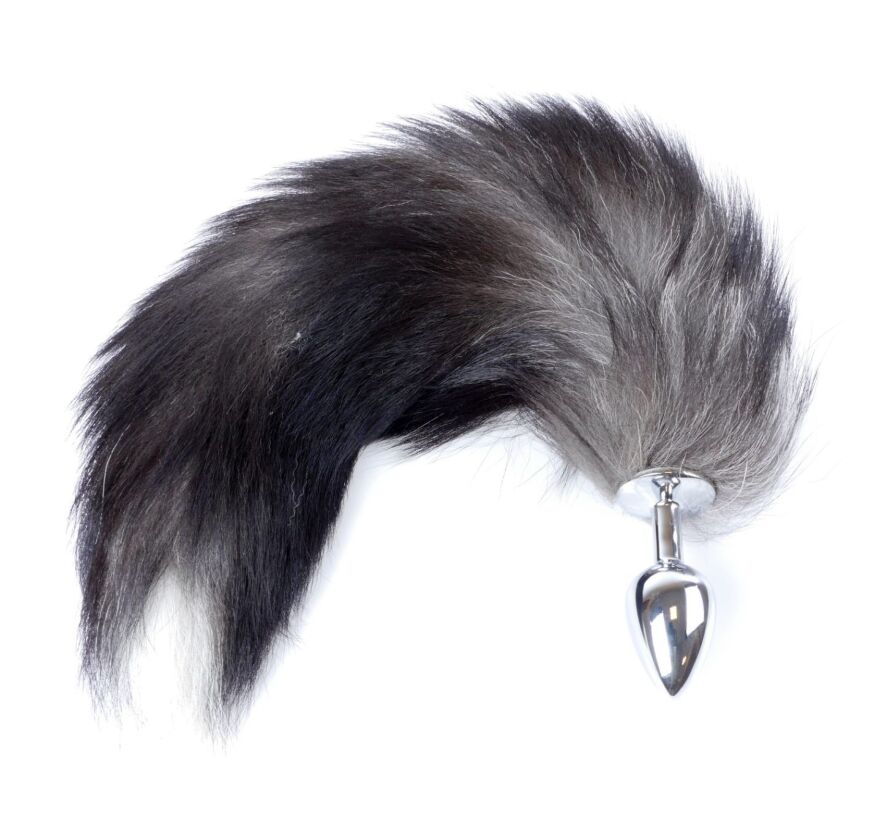 Анальная пробка ( размер S ) с хвостом Boss Series - Fox TAIL Black XXL, BS6400097