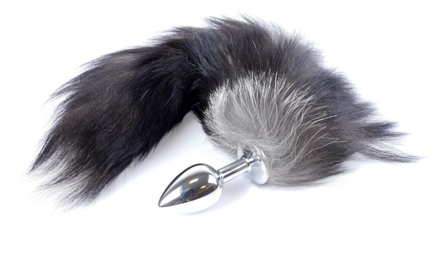 Анальная пробка ( размер S ) с хвостом Boss Series - Fox TAIL Black XXL, BS6400097