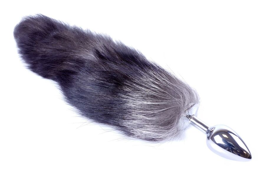 Анальная пробка ( размер S ) с хвостом Boss Series - Fox TAIL Black XXL, BS6400097
