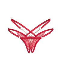 Трусики Obsessive Matildea crotchless thong L/XL