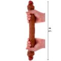 Двосторонній член з рухомою шкірою ToyJoy Get Real Skin