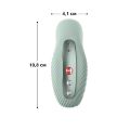 Накладной вибратор Fun Factory LAYA 3 sage green, эффект постукивания пальцем