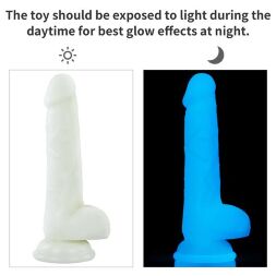 Фаллоимитатор реалистичный, светящийся в темноте- Lumino Play Dildo 7"