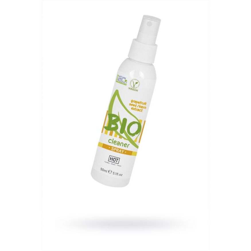Дисплей з очищувачами для секс девайсів HOT BIO Cleaner Spray (12 шт. 50 мл)