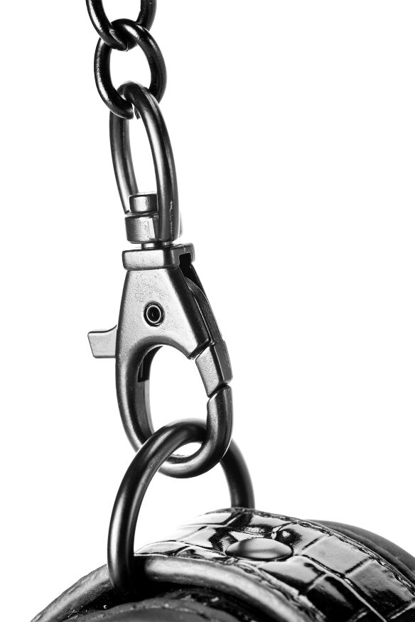 Наручники BLAZE LUXURY HANDCUFF CROCO BLACK