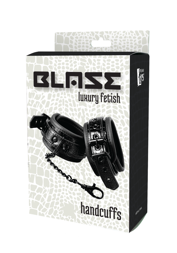 Наручники BLAZE LUXURY HANDCUFF CROCO BLACK
