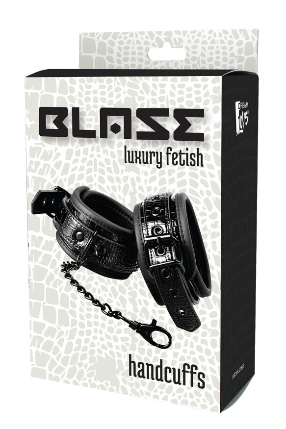 Наручники BLAZE LUXURY HANDCUFF CROCO BLACK