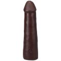 Черный член из киберкожи Doc Johnson The Realistic Cock ULTRASKYN - 7 Inch Chocolate