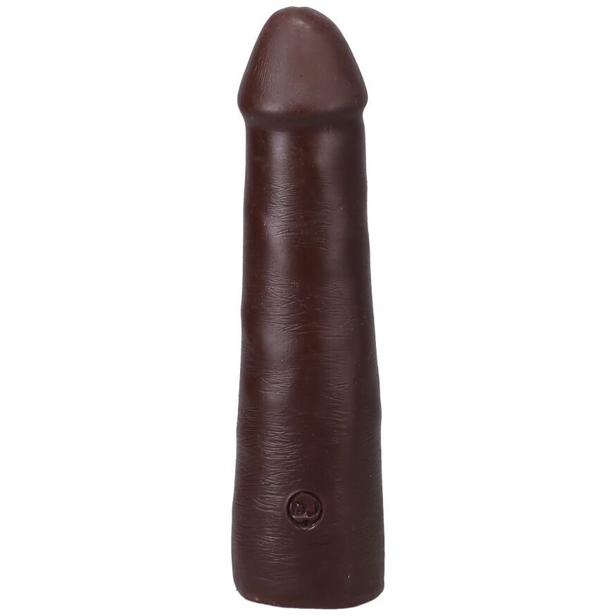 Черный член из киберкожи Doc Johnson The Realistic Cock ULTRASKYN - 7 Inch Chocolate