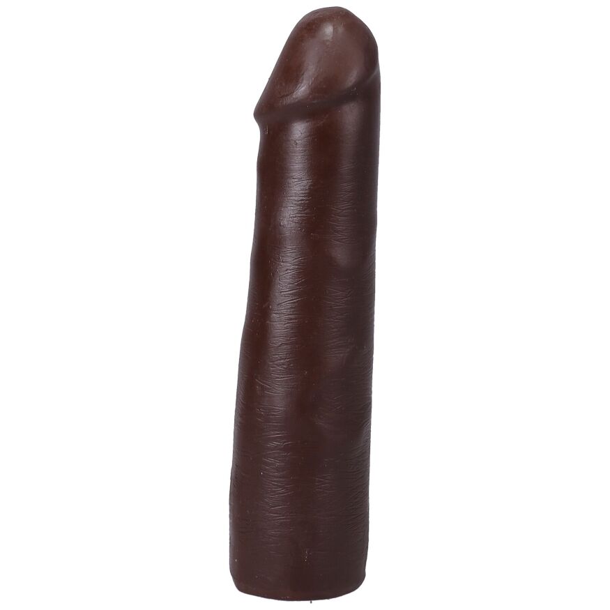 Черный член из киберкожи Doc Johnson The Realistic Cock ULTRASKYN - 7 Inch Chocolate