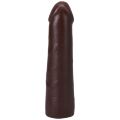 Черный член из киберкожи Doc Johnson The Realistic Cock ULTRASKYN - 7 Inch Chocolate