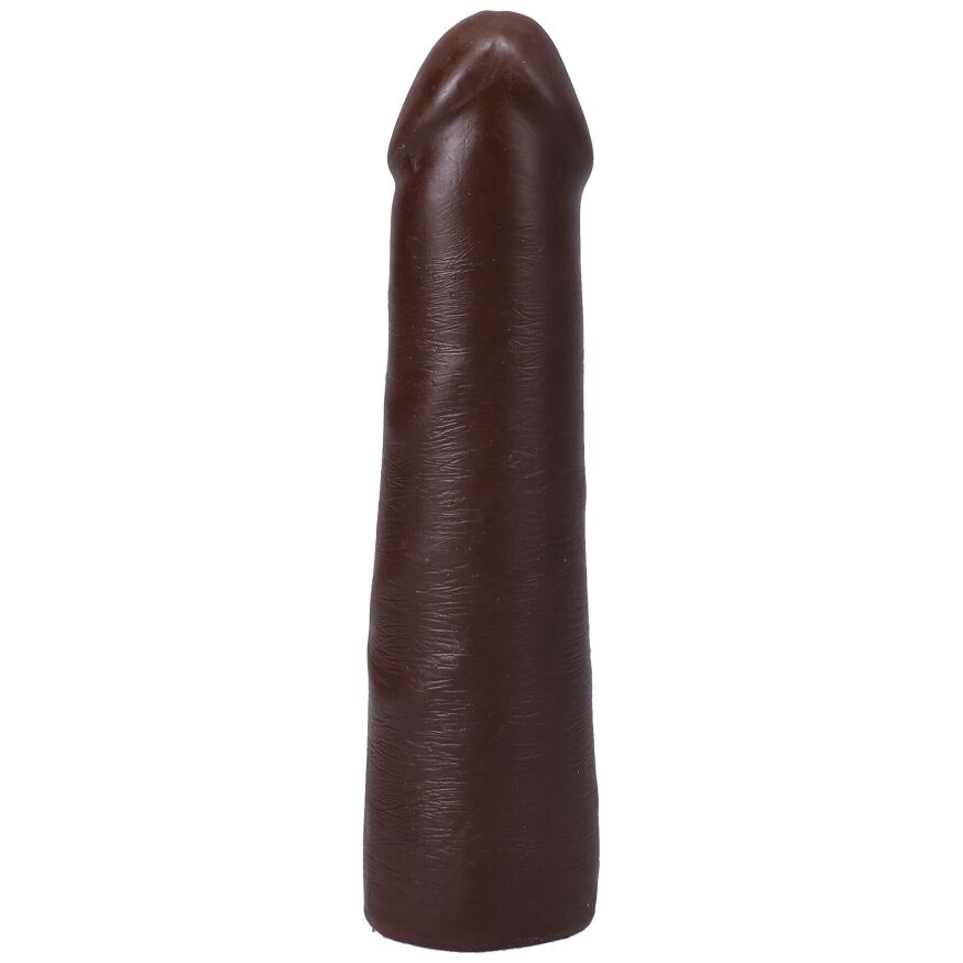 Черный член из киберкожи Doc Johnson The Realistic Cock ULTRASKYN - 7 Inch Chocolate