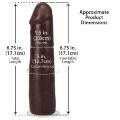 Черный член из киберкожи Doc Johnson The Realistic Cock ULTRASKYN - 7 Inch Chocolate