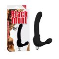 Страпон безремневой со съемной вибропулей Black Mont Chisa 24 см