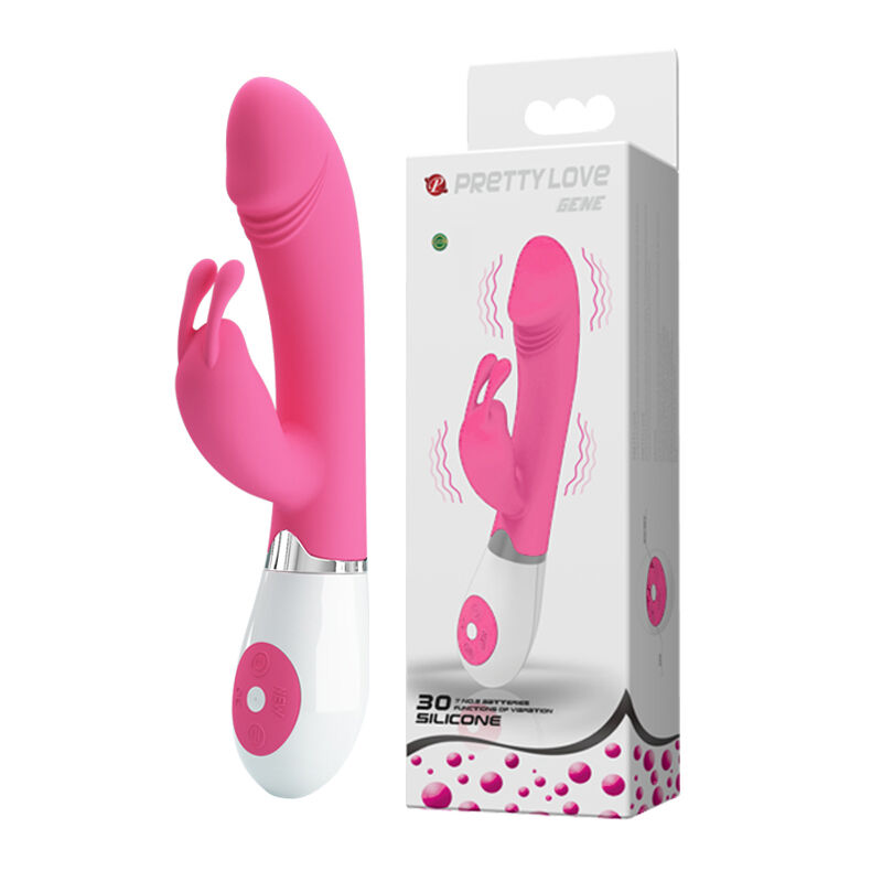 Вибратор – кролик Pretty Love Gene Vibrator Light Pink