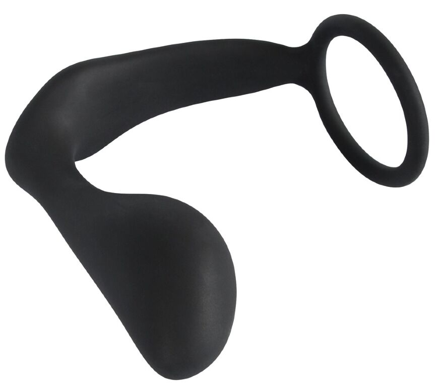 Ерекційне кільце з анальною пробкою - Black Velvets Ring &amp; Plug