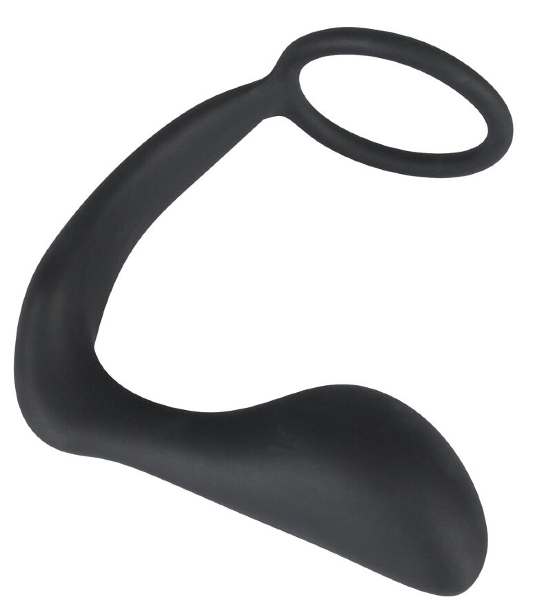 Ерекційне кільце з анальною пробкою - Black Velvets Ring &amp; Plug