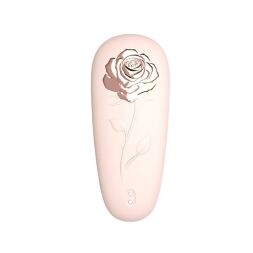 Стимулятор с пульсацией для клитора Chisa Kissen Rosebud персиковый