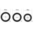 Набір з трьох гладких ерекційних кілець чорного кольору Power Plus Soft Silicone Snug Ring Black