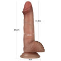 Фалос с подвижной кожей - Sliding Skin Pro Dual Layer Silicone Dong 7.5''