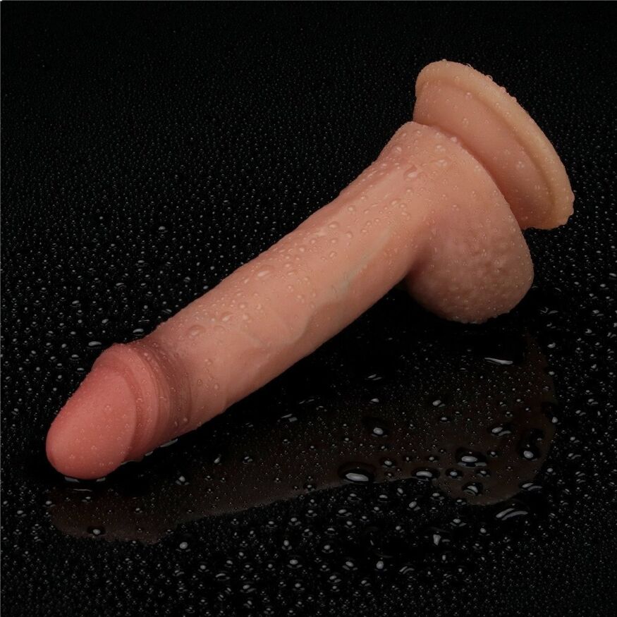Фалос с подвижной кожей - Sliding Skin Pro Dual Layer Silicone Dong 7.5''