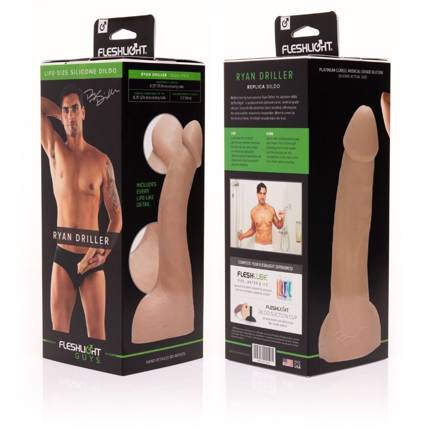 Фаллоимитатор Fleshjack Boys: Ryan Driller Dildo